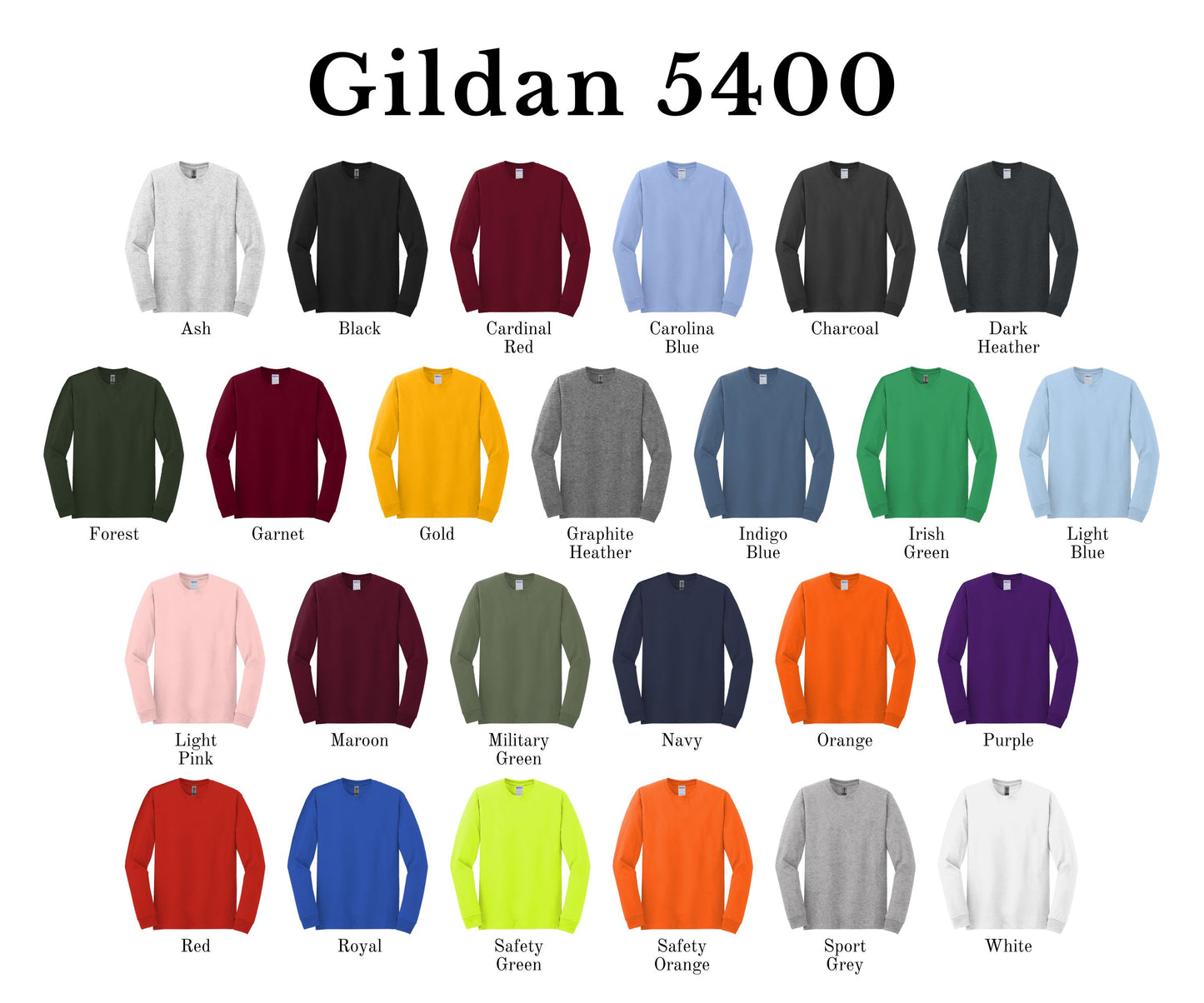 Unisex Heavy Cotton™ Long Sleeve T-Shirt - 5400