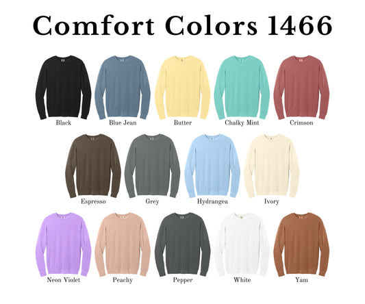 Unisex Garment-Dyed Lightweight Fleece Crewneck Sweatshirt - 1466
