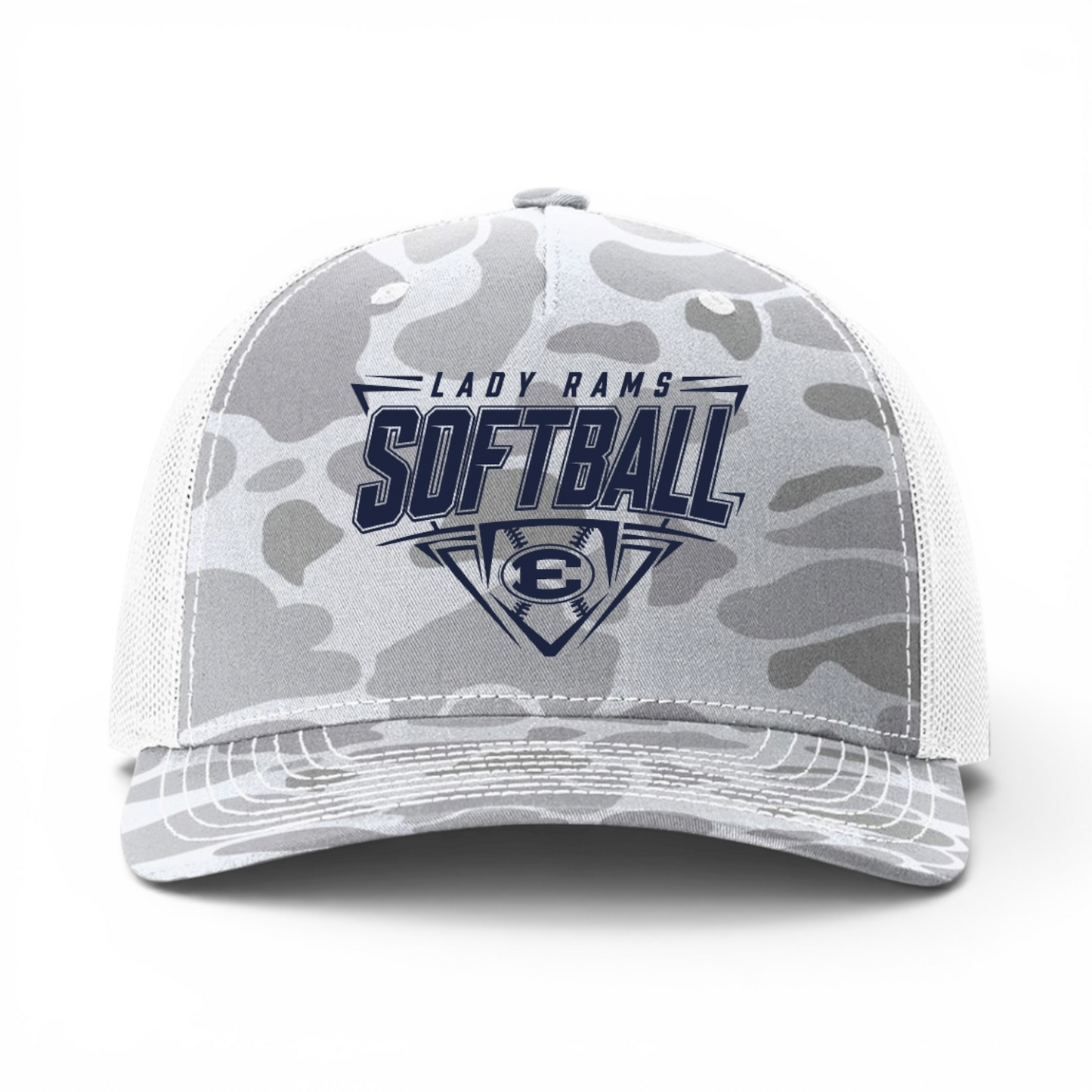 ECMS Softball Camo Trucker