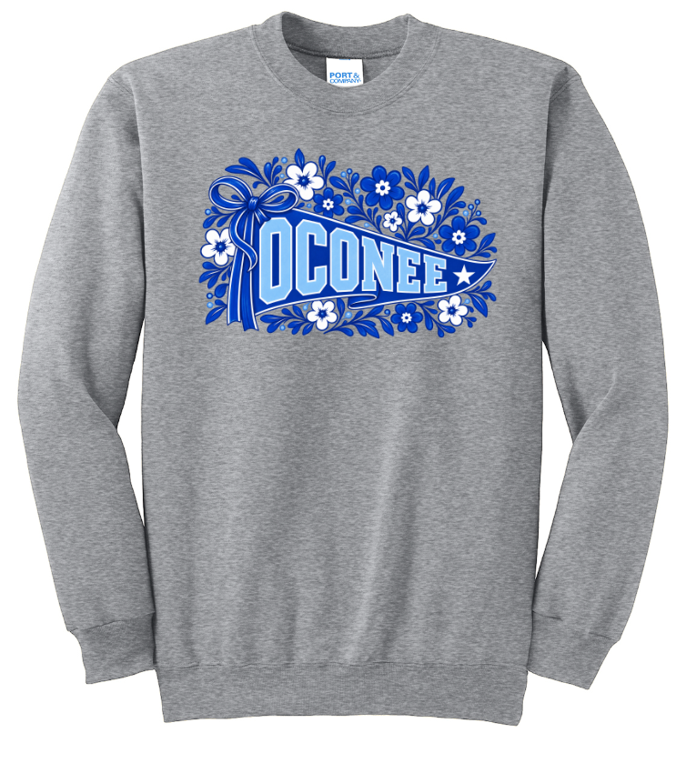 Oconee Warriors Floral Pennant