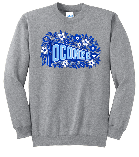 Oconee Warriors Floral Pennant