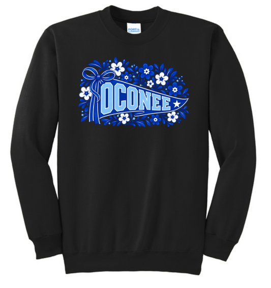Oconee Warriors Floral Pennant